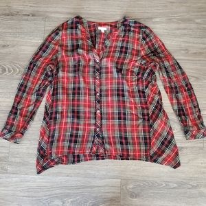 J.‎ Jill Plaid Button Down Shirt